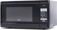 Countertop 1.1 Cubic Feet Microwave Oven, 1000 Watt, Black Front with Black Cabinet, Commercial Chef CHCM11100B 1