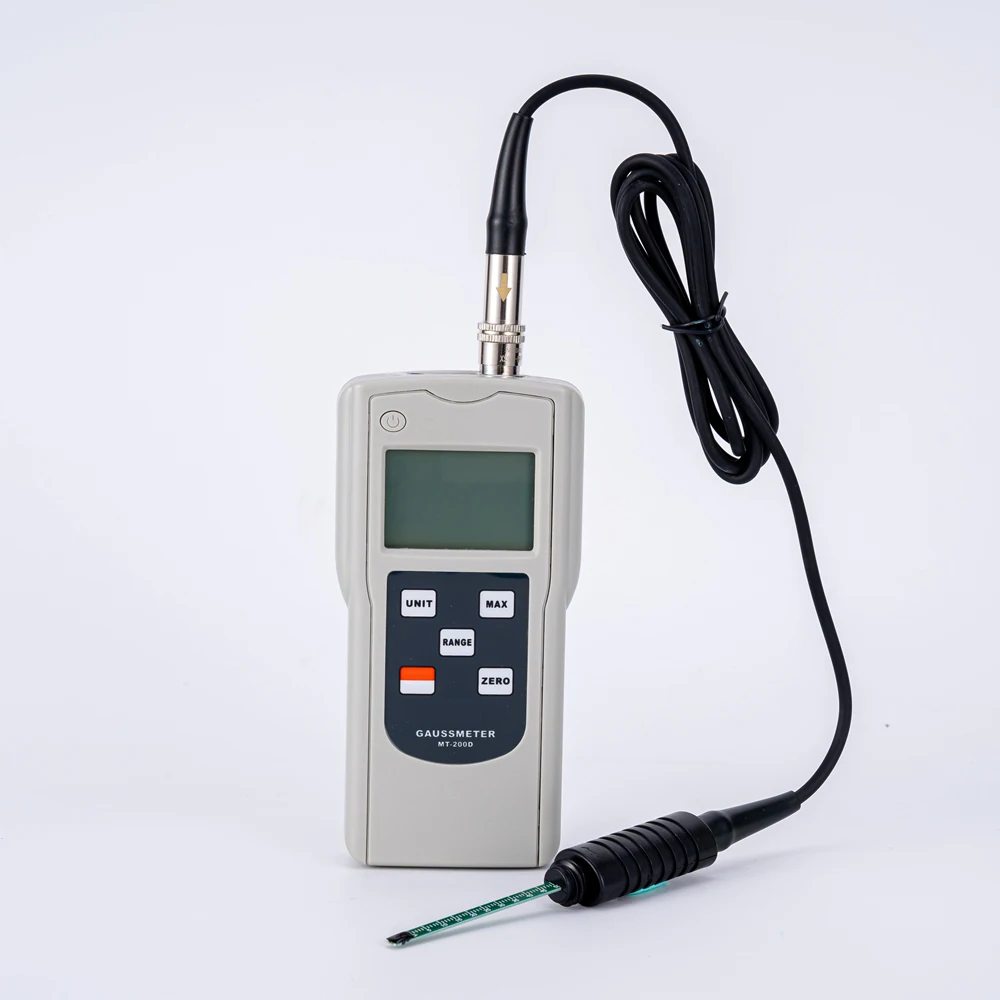 Handheld MT 200D Digital Gauss Meter High Precision 0mT 200mT
