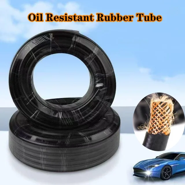 ท่อยางทนน้ำมัน ID4-25 มม. สายเชื้อเพลิงแบบยืดหยุ่น ทนความร้อนสูง ท่อส่งน้ำมันเชื้อเพลิงสำหรับรถยนต์ ความยาว 1-10 เมตร 1