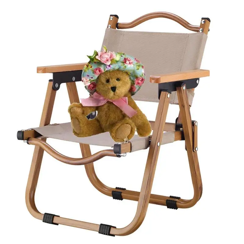 Portable Folding Camping Chair Outdoor Padded Camping Chair With Lumbar Back Support Fishing Stool Backrest Small Maza Art