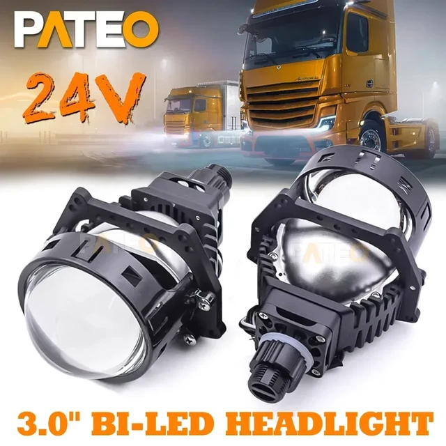 24V Bi LED Lenses Headlight Modules 110W 6000K LED Lights for