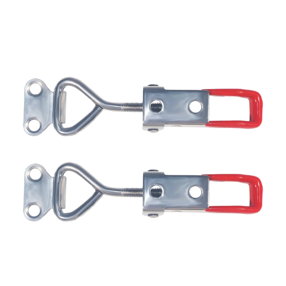 Heavy Duty Adjustable Toolbox Case Metal Toggle Latch Catch Clasp Quick Release Anti-Slip Clamp Hasps for Tools Storage