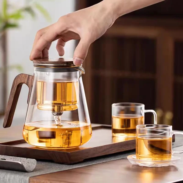 Bonston耐热玻璃泡茶壶，磁吸式开关，礼盒装，27oz-24