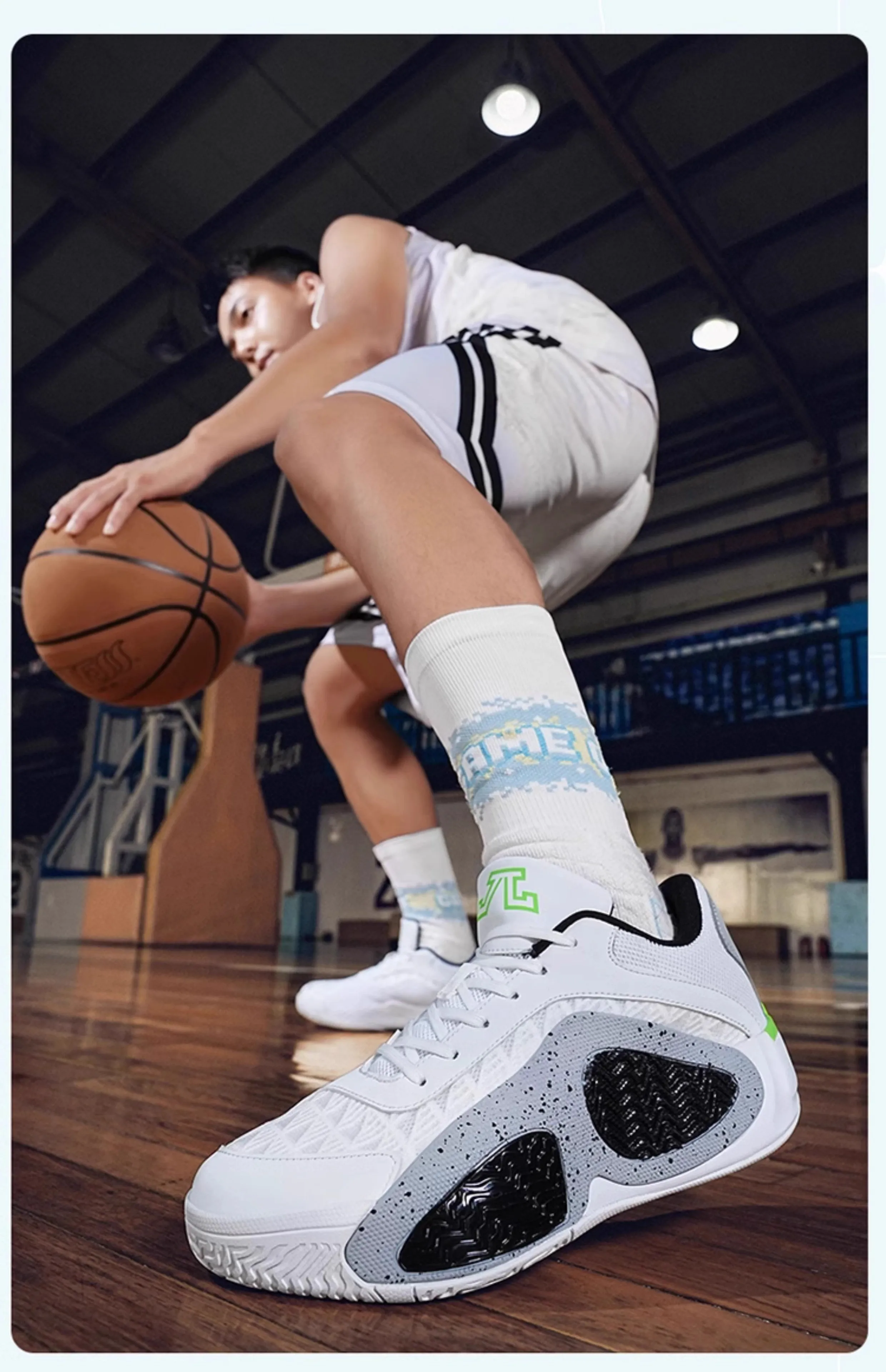 Marca clássica confortável antiderrapante tênis de basquete de cano baixo, tênis de basquete de ginástica, tênis de treinamento de basquete wearable