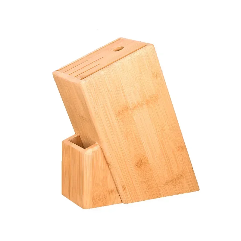 Multifunctional Bamboo Knife Holder with Ventilation for Kitchen Utensils Storage
