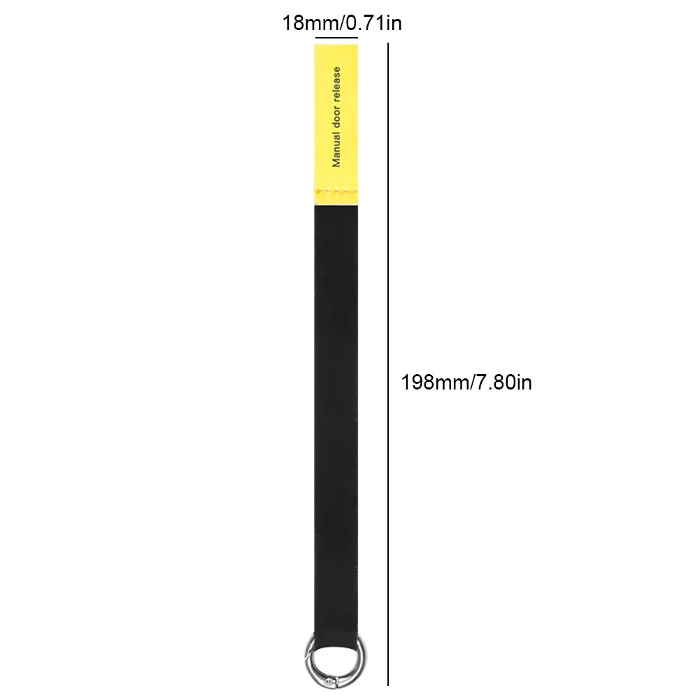 Extended Manual Door Release Handle Emergency Safety Pull Rope