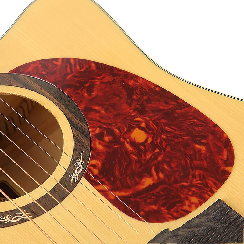 

1Pc Professional Folk Acoustic Guitar Pickguard Top Comma Shape Self-adhesive Pick Guard Sticker For Guitar Accessories