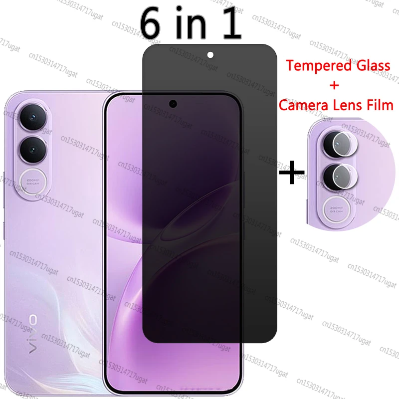Premium Privacy Screen & Camera Lens Protector for Smartphones, 6.83-inch Tempered Glass