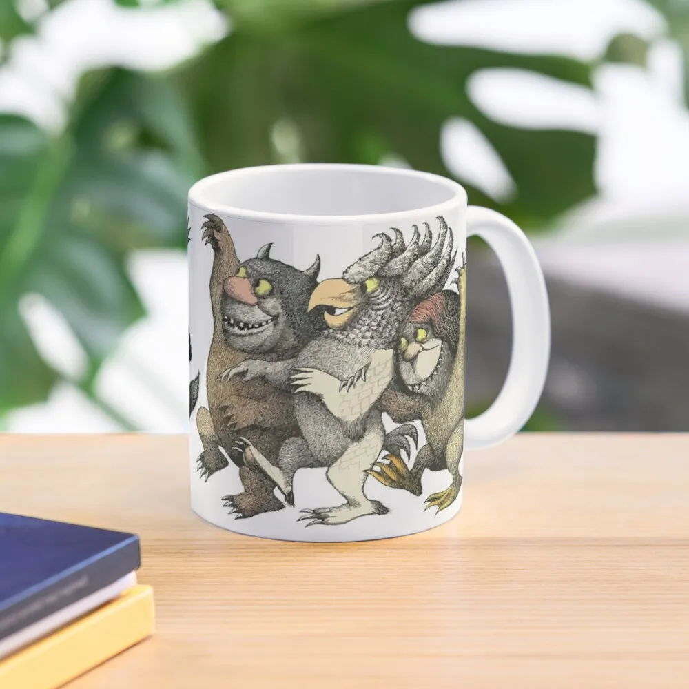 

Wild Things Romp Graphic Coffee Mug Ceramic Cups Creative Thermal Coffee Cup To Carry Mugs Coffee Cups