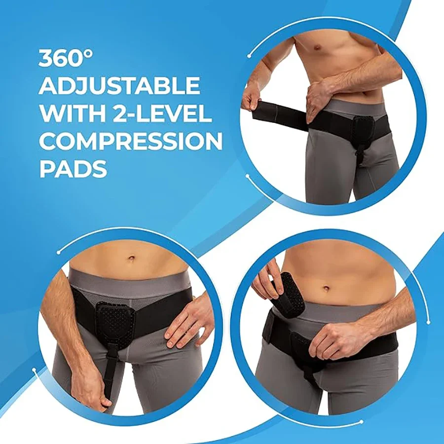 Everyday Medical Hernia Guard / Inguinal Hernia Belt For Men Left or Right Side&Post Surgery Inguinal Support Truss brace