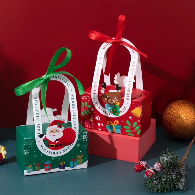 

5Pcs Christmas Decorations for Home Table Ornaments Candy Gift Boxes Navidad 2023 Ornament Home Xmas Party Decor New Year 2024