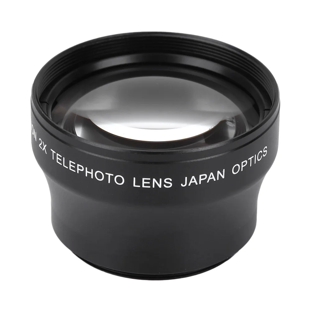 Telephoto Lens 2X Camera Lens High Definition Magnification Converter For 37mm Mount Camera 2X