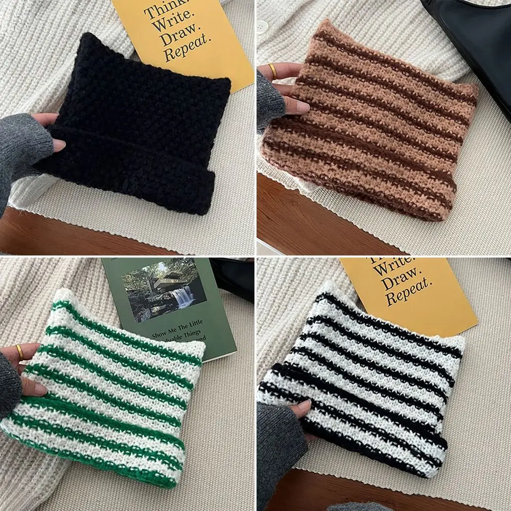 Y2K Harajuku Punk Gothic Knitted Cat Ear Little Devil Hat Millennium Women Kawaii Designer Winter Handmade Beanie Female Caps