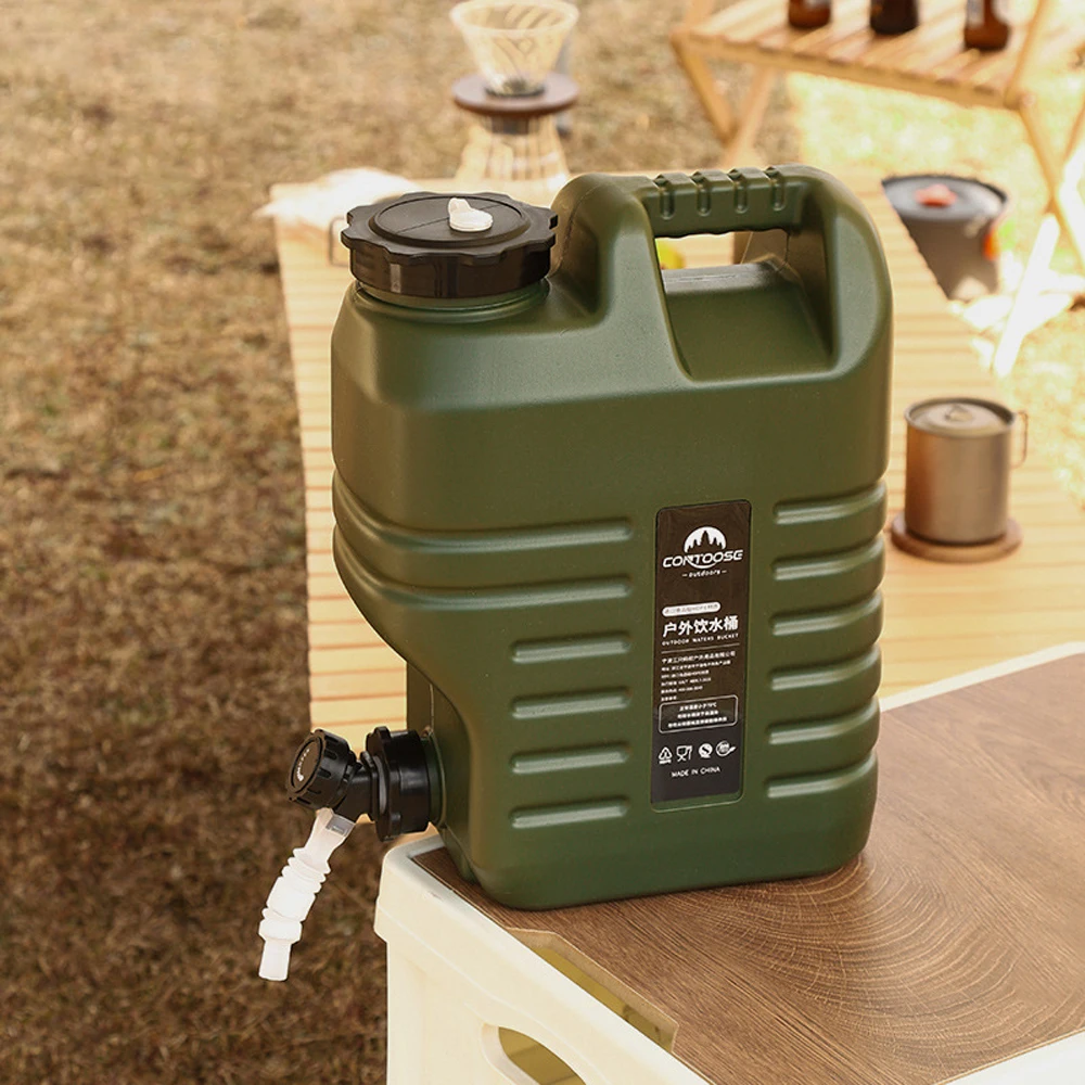 

Outdoor Water Bucket Portable Wateater Bucket Portable Tank Container with Faucet for Camping Travel 12L/18L Capacity