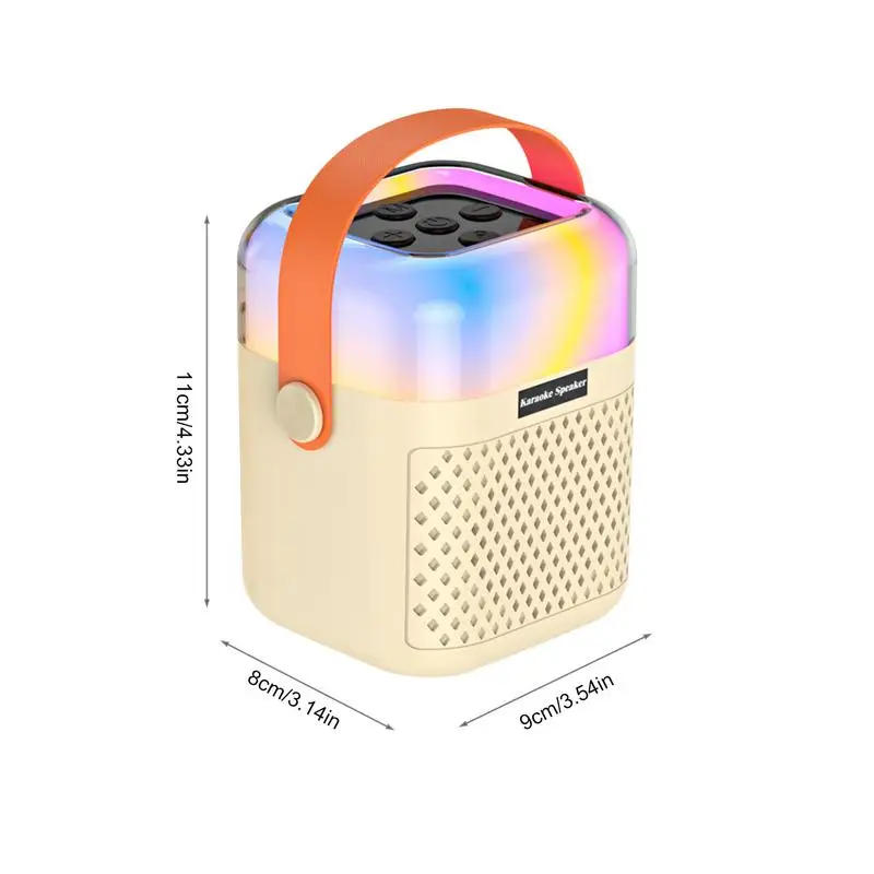 Small Karaoke Machine Small Karaoke Singing System Portable Outdoor Speaker Singing System With 2 Wireless