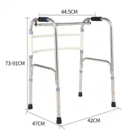 Lightweight Aluminium Frame Adult Walk Aid Walker with Wheel or without Wheel for Disabled 2
