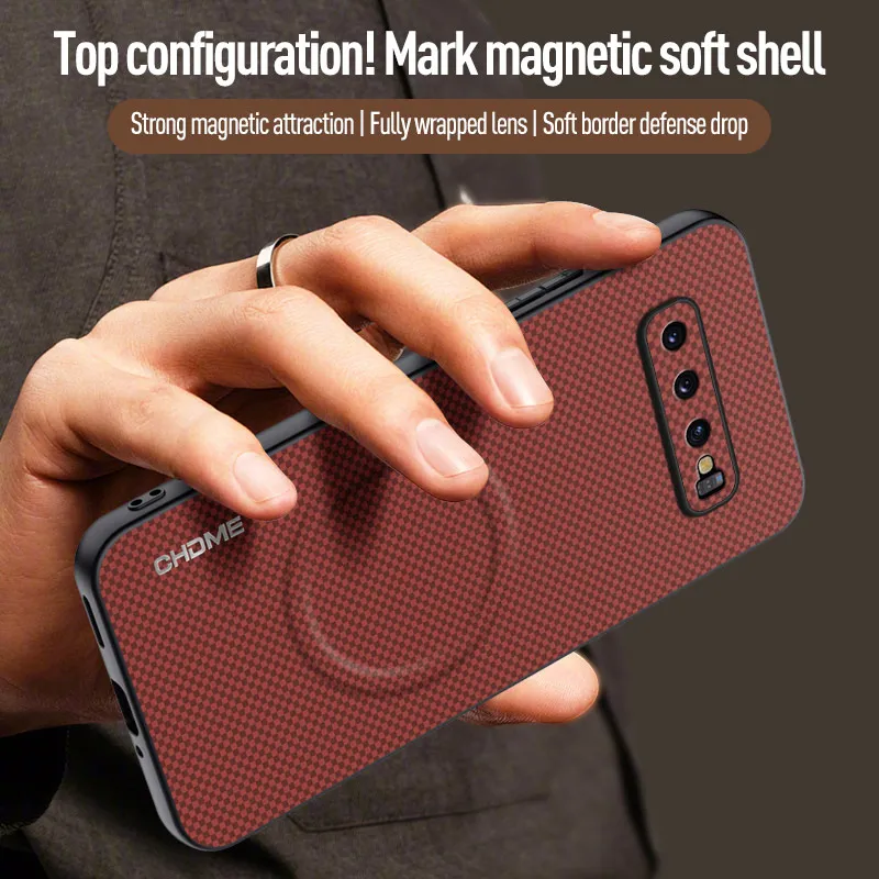 Luxury Car Magnetic Holder Shockproof TPU Silicone Protective Phone Case
