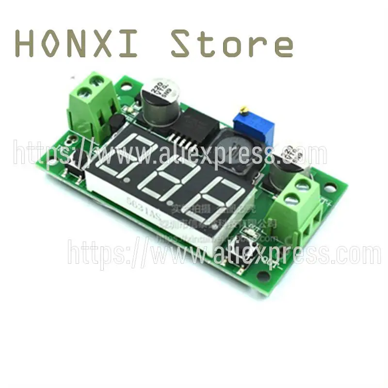 

1PCS LM2596 high-power adjustable step-down module DC-DC regulated power supply module with digital voltage display