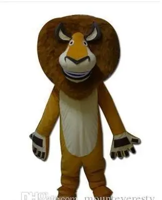 Nuovo Adulto Halloween Natale Leone Mascotte Fancy Cartoon Mascotte Costume Peluche Fancy Dress Costume Della Mascotte