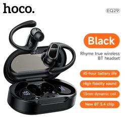 HOCO Wireless Bluetooth Earbuds with Digital Display and HiFi Sound (Black)