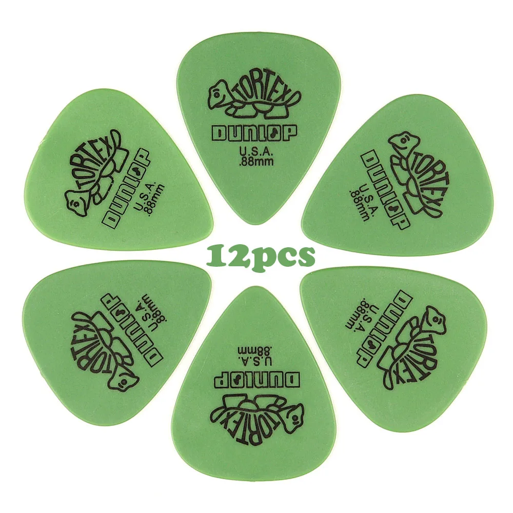 Guitar Picks Dunlop For Electric Guitar Bass Parts Accessories 6 Kinds Of Thickness Plectrum 12pcs