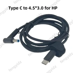 Universal USB - C to DC Power Adapter Cable (4.5 - 3.0 For HP)