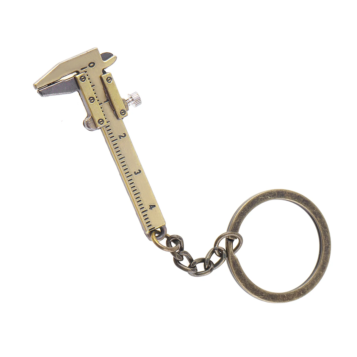 0-40mm Portable Mini Zinc Alloy Vernier Caliper with Chain Keychain and 1mm Accu