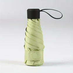 Compact Multi - Color Mini Umbrella - Portable, Durable, and High - Quality - Iron (Light green)