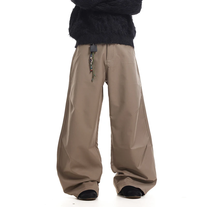 PFNW American Vintage Baggy Pleated Loose Wide Leg Scimitar Suit Pants Men's Simple Micro Lounge Pants Spring 2025 New 28W5992 5