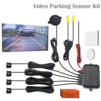 Kit sensore di parcheggio video Radar di retromarcia per auto Assistenza Monitor automatico Display digitale per sistema di telecamere monitor