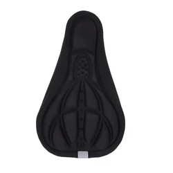 Enhanced Comfort 3D Bicycle Saddle Cover - Thick, Breathable Gel Seat Cushion (Black)