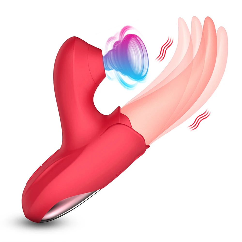 Rose Tongue Licking Sucker Vibrator For Women Nipple Clit Stimulator Love Egg Dildo Vibrating Massager Female Adult Sex Toys