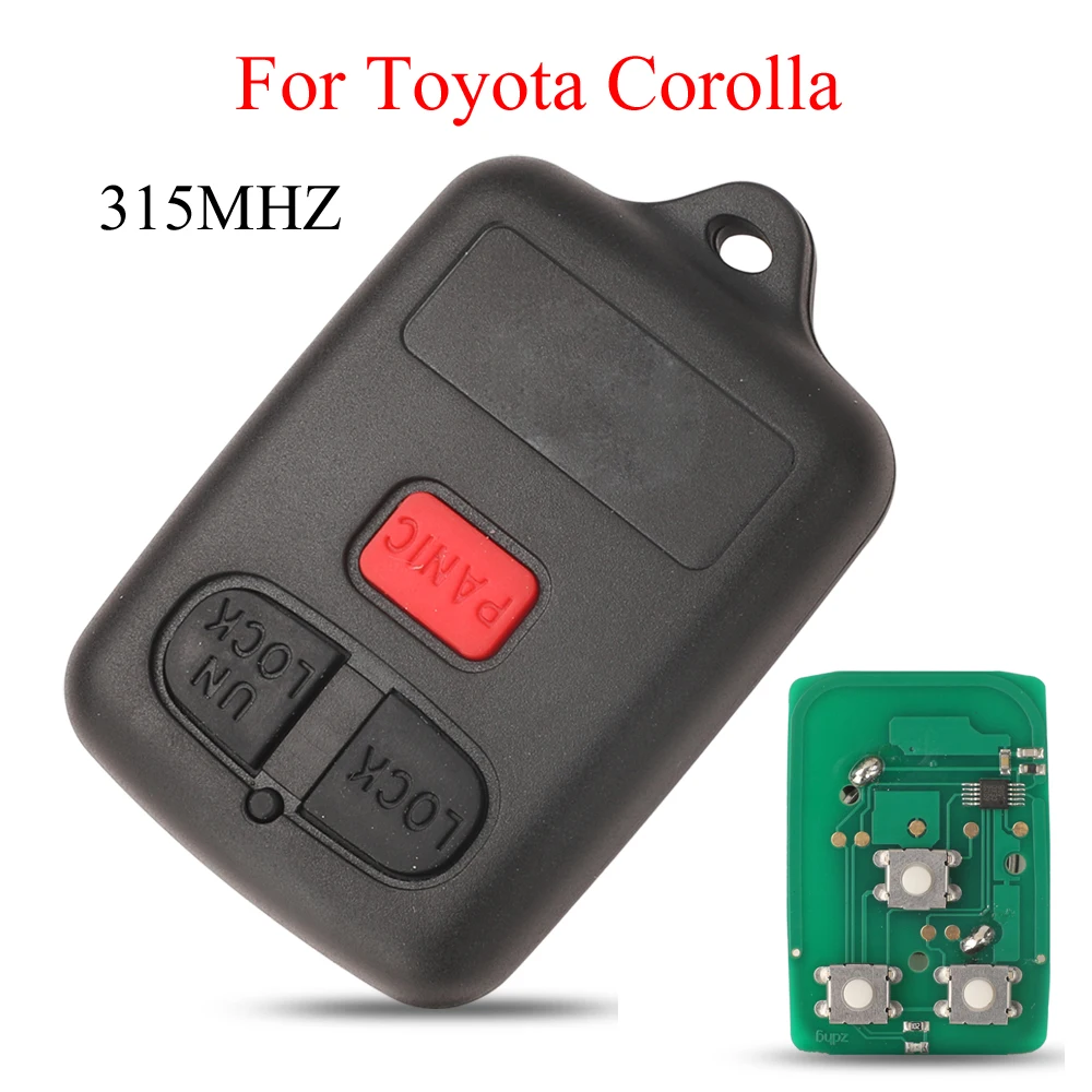 jingyuqin 3 Buttons Remote Control Car Key For BYD F3 F3R For Toyota Corolla 315MHZ Old BYD F3 F3R Smart Key