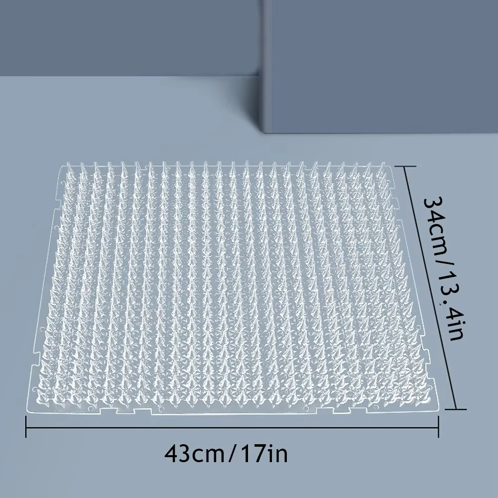 With Prickle Strips Spikes Straps Keep Cat Dog Away Digging Climbing Pet Supply Pad Anti-Cat Dog Mat Protect Plant pet anti digging mat