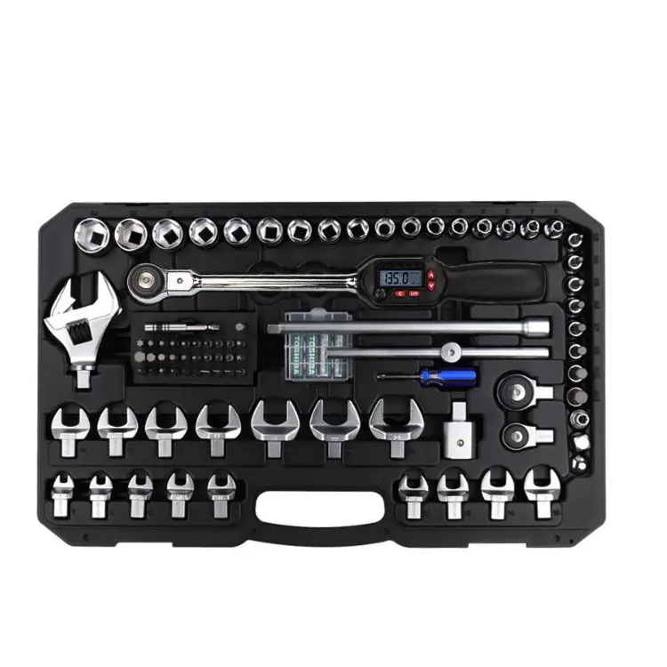 

85 PCS, 9 x 12 MM Driver Interchangeable Digital Precision Torque Wrench Tool kits