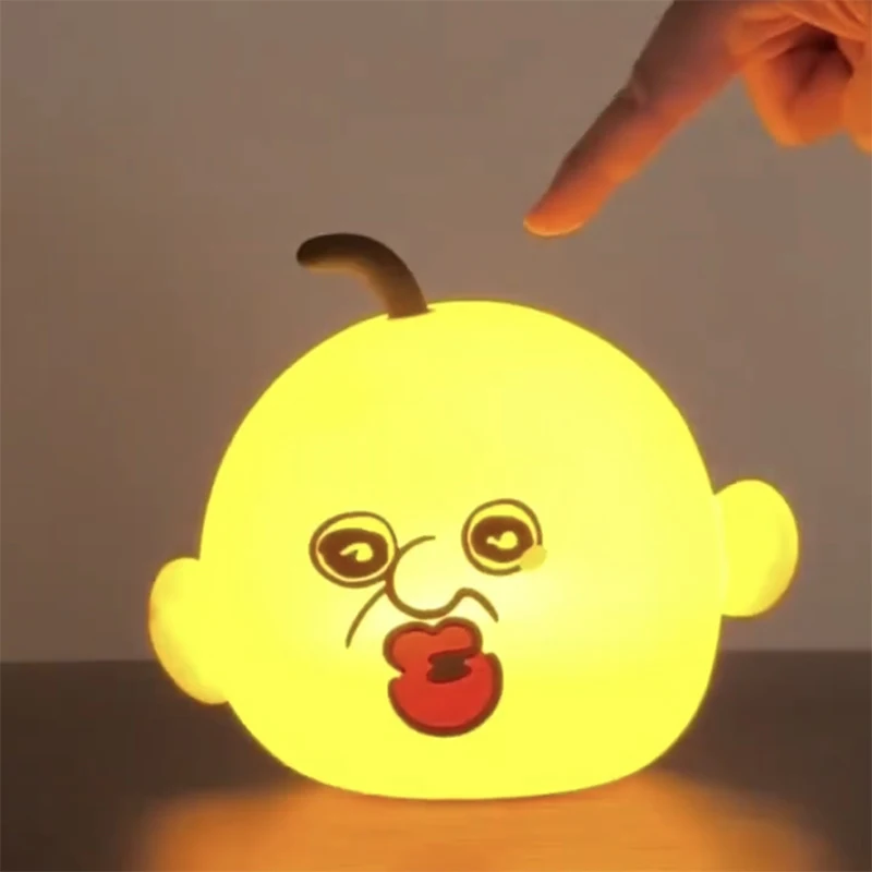 

2024 New Bangbang Funny Patting Night Light Nightlight For Bedside Bedroom Living Room Decorative Giving Funny Gifts To Friends