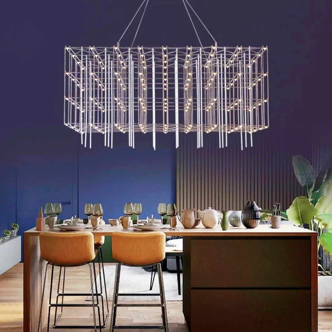 Cube pendant lamp Nordic dining table lamp modern simple