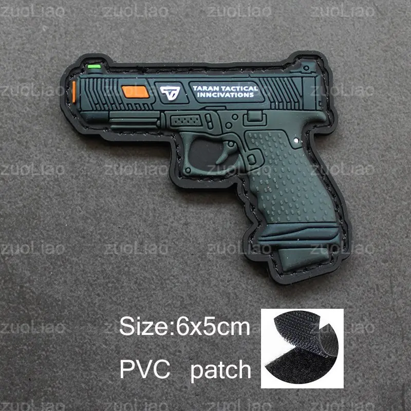 Q 버전 3D PVC 실리콘 모랄 암밴드 전술 암밴드 헬멧 스티커 미니 배지 배낭 재킷 의류용