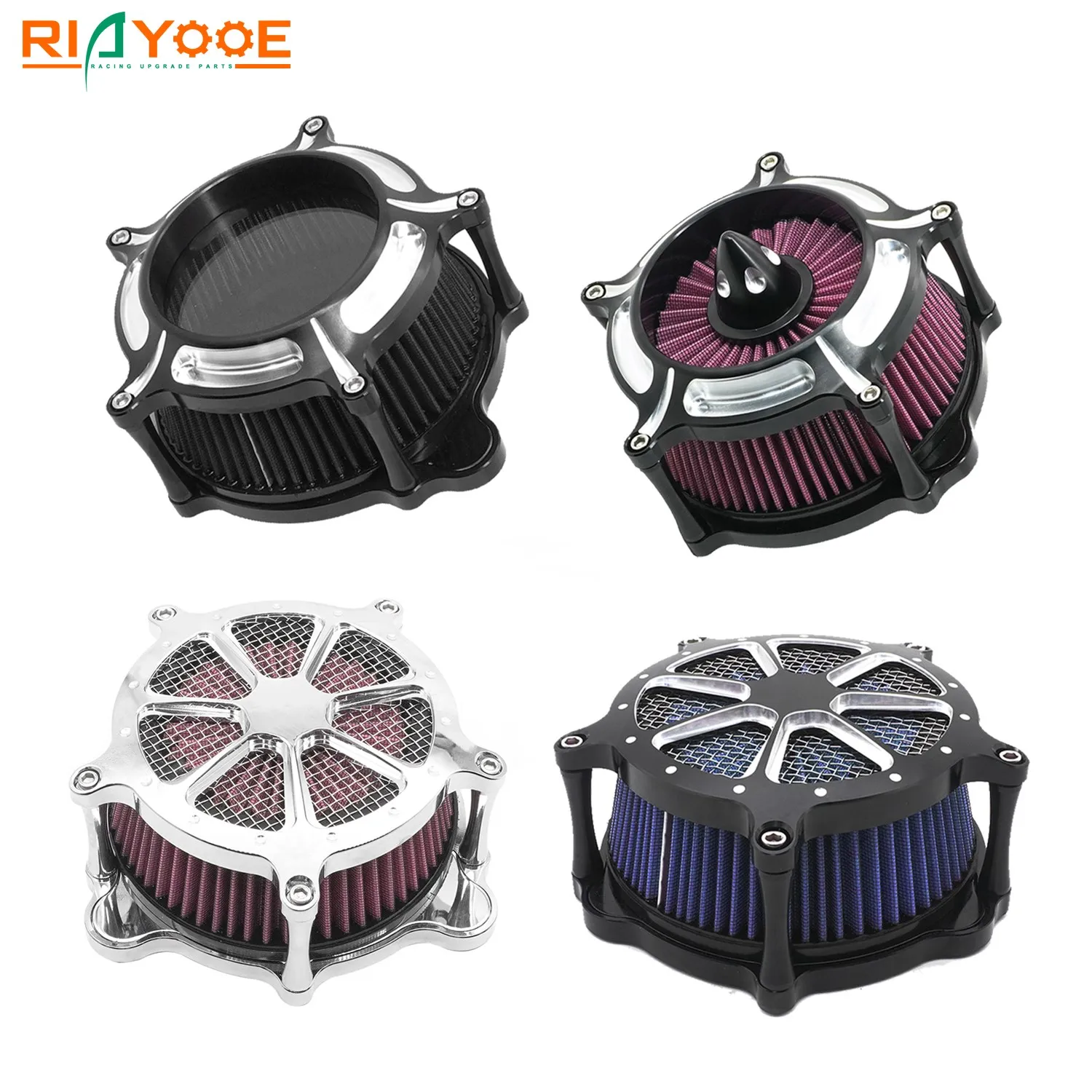 

Воздушный фильтр для Harley Touring Street Glide Road Glide 2008-2016 Trike 2008-2016 CNC алюминиевый воздухоочиститель в комплекте