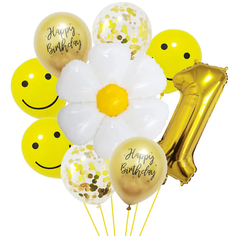

1 Set Big Daisy Balloons Huge White Flower Aluminum Foil Balloons Birthday Baby Shower Wedding Daisy Party Decorations Supplies