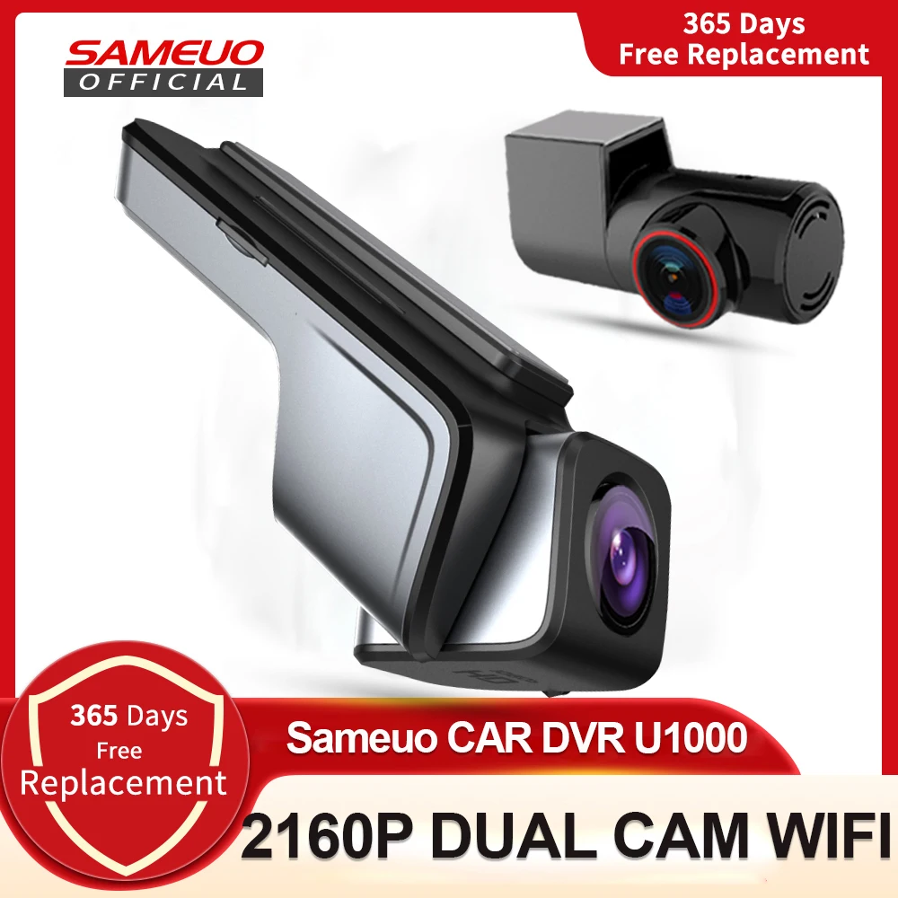 

Sameuo U1000 car dvr wifi dash cam 4k Video recorder dash cam front and rear Dashcam Hidden camera 2160P car recorders 24H Park