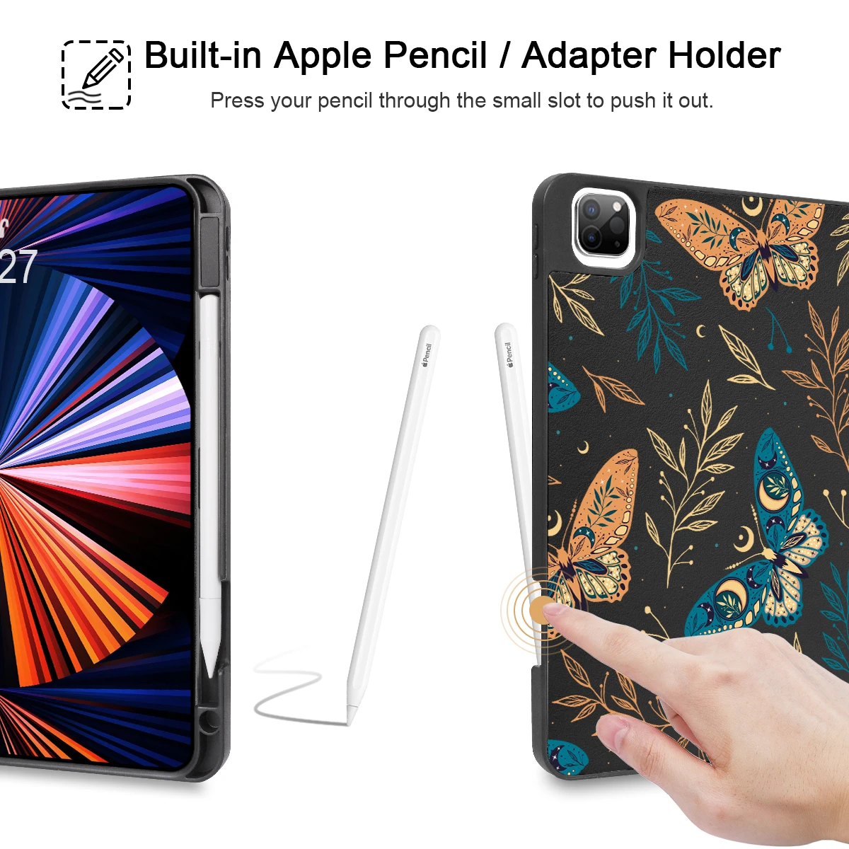 para Ipad Pro 11 Polegada Case 2023 2023 2023 2023 Pro 12.9 Air4 Air5 10.9 Polegada 10 2023 9.7 Polegada Gen7 10.2 Polegada Smart Cover - Imagem 3