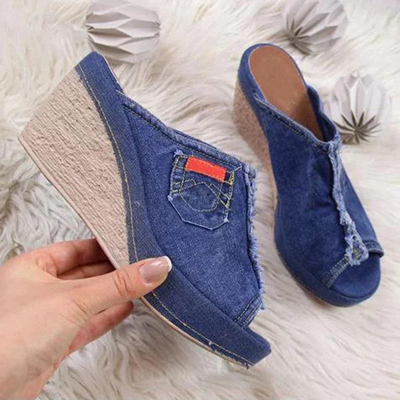 Lady Slope Sandals Women Platform Sandals Summer Female Fish Mouth Platform High Heels Wedge Shoes platform high heels sandals platform sandals women high heels