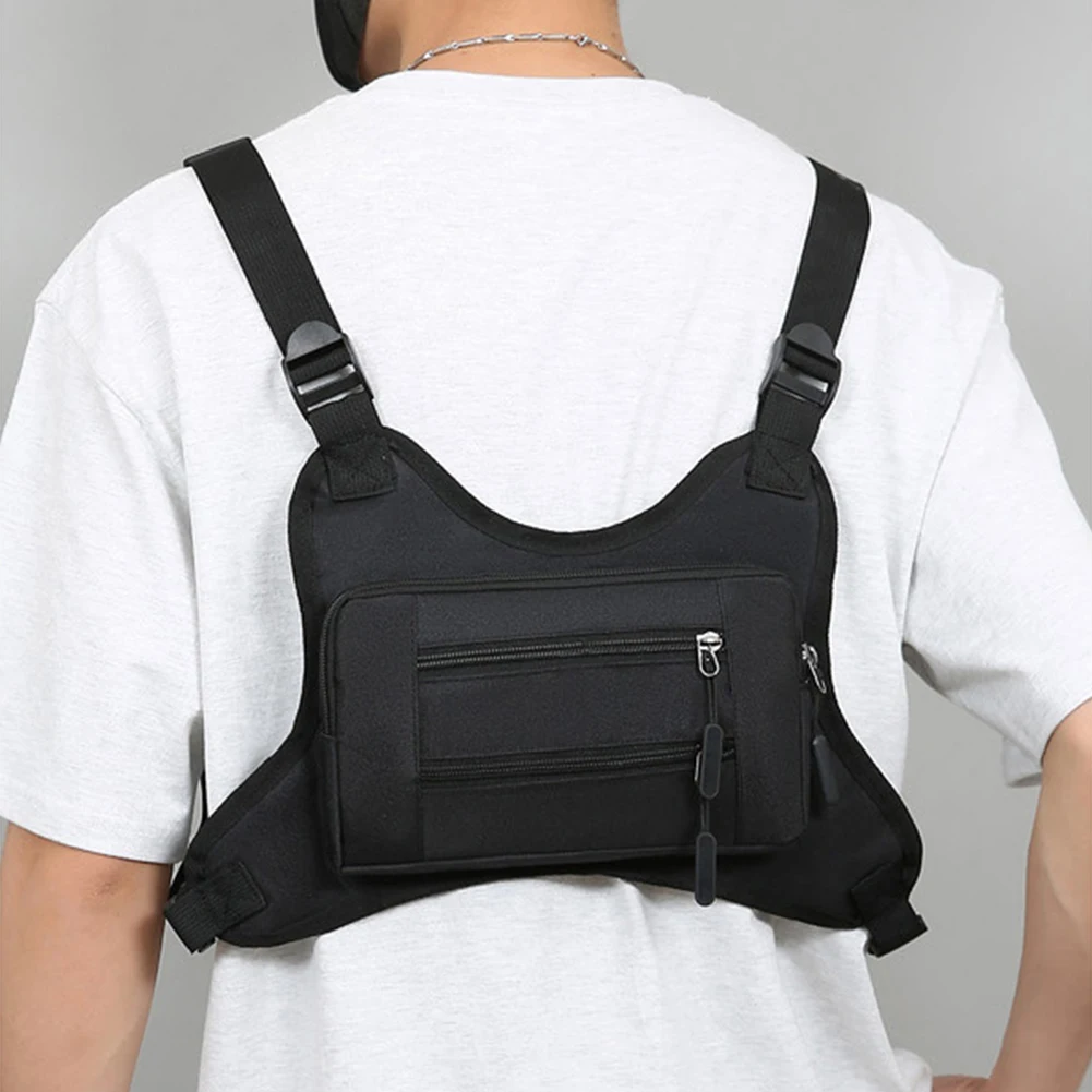Fashion Sport Backpack Adjustable Strap Streetwear Chest Bag Large Capacity Travel Vest Backpack for Running Travel 5