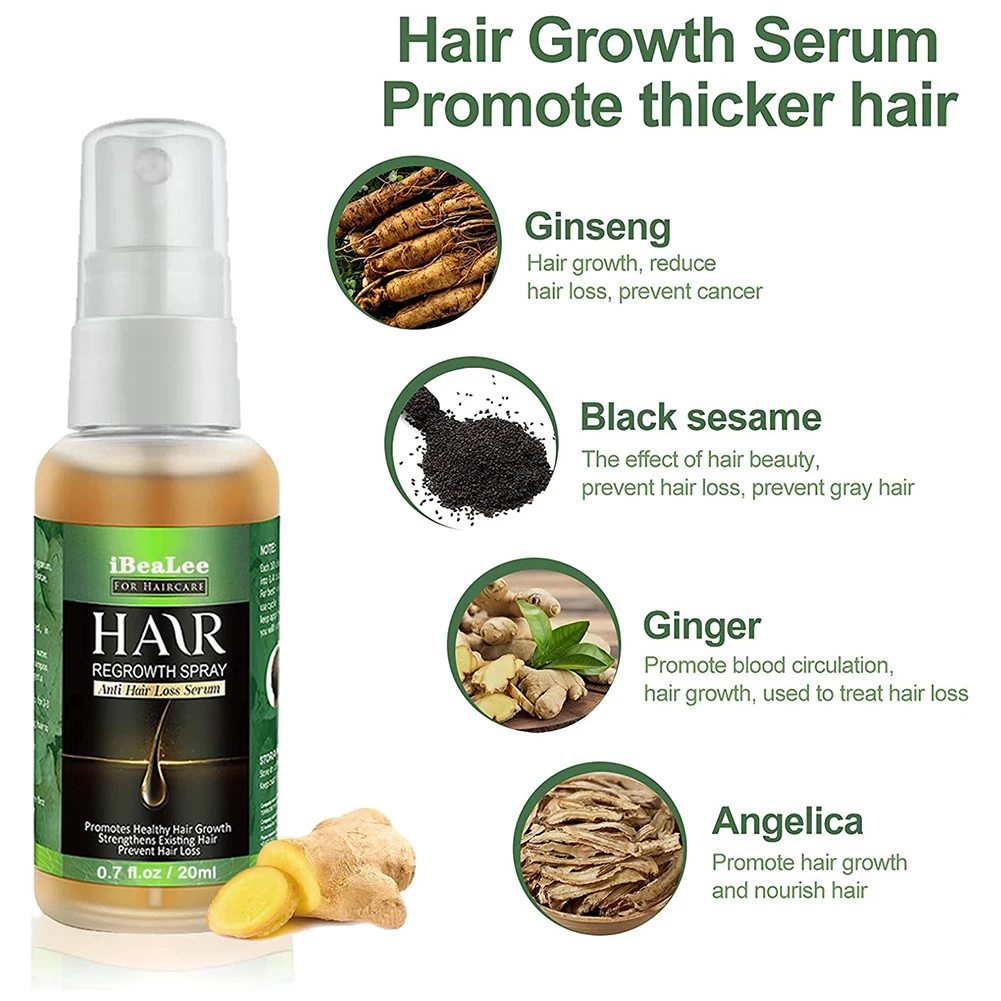 Ginger Hair Growth Essential Oil Hair Treatment Anti Lost Beauty Product hair growth oil hair restoration products