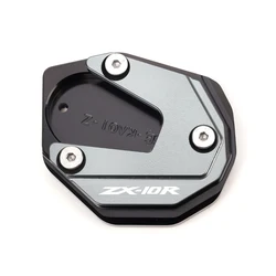 Motorcycle Enlarged Plate Side Stand Kickstand Accessories (Grey - ZX10R)