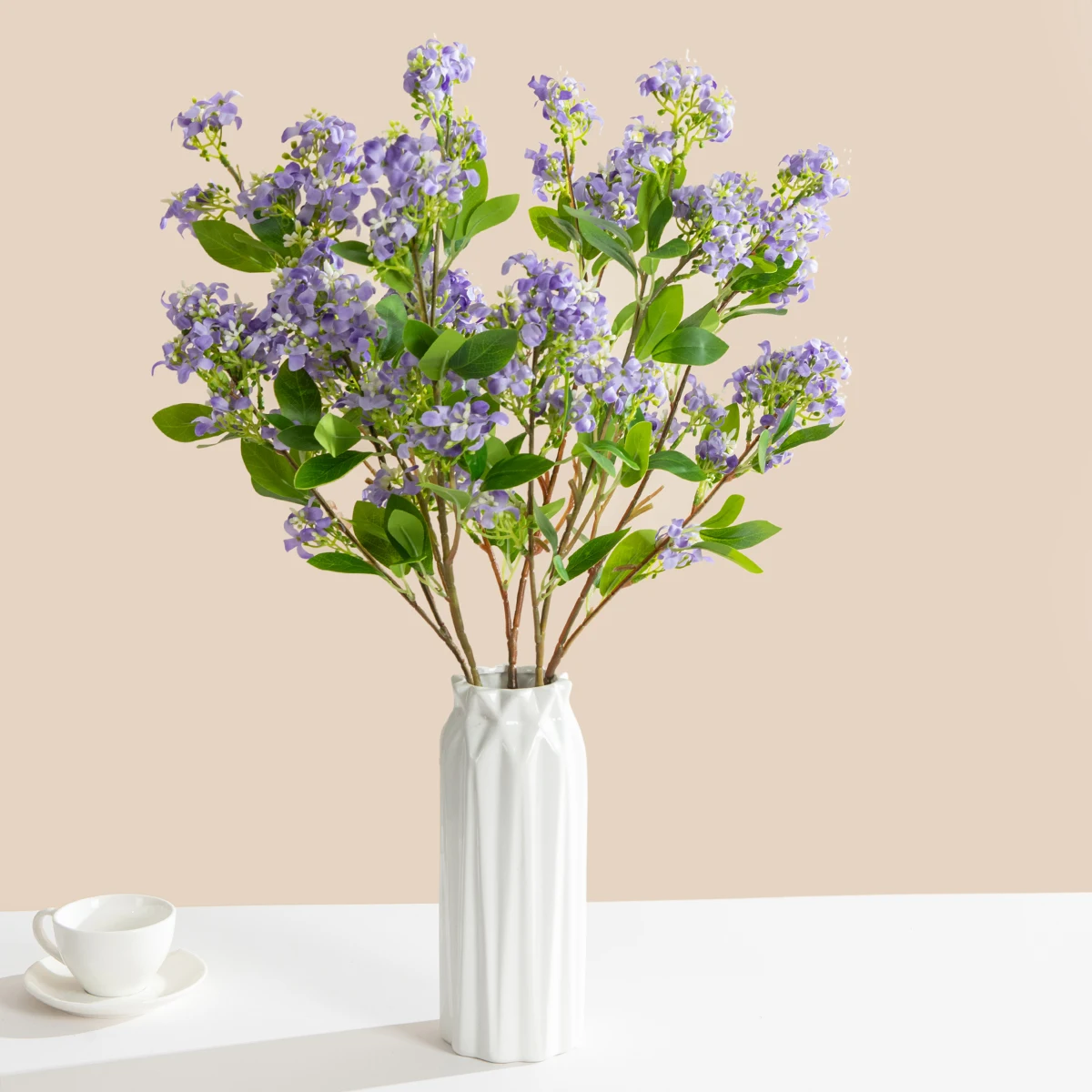 Elegant Silk Lilac Flowers Bridal Bouquet for Weddings and Home Décor
