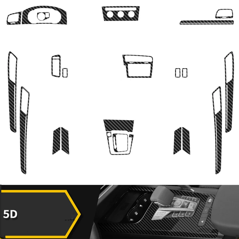 

For VolksWagen VW Golf 7 7.5 Golf 6 Carbon Fiber Protect Film Car Interior Sticker Central Control Door Gear Air Armrest Panel