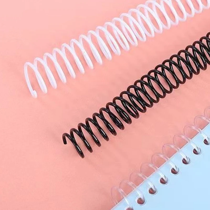 5pcs/Lot A4 Detachable Buckle Loose-Leaf Sprial Binding Strip 34-Hole Round Hole Coil Ring DIY Book Plastic Binder School Office