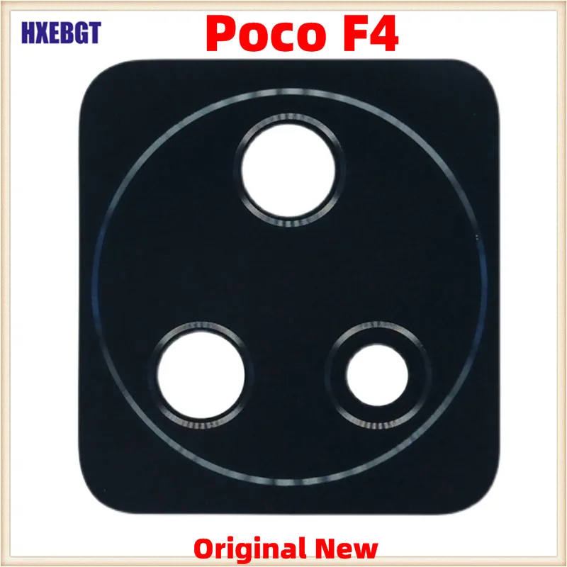 Original New Back Rear Camera Glass Lens For Xiaomi Poco F4 Rear Camera Lens F 4 Smartphone Repair Parts